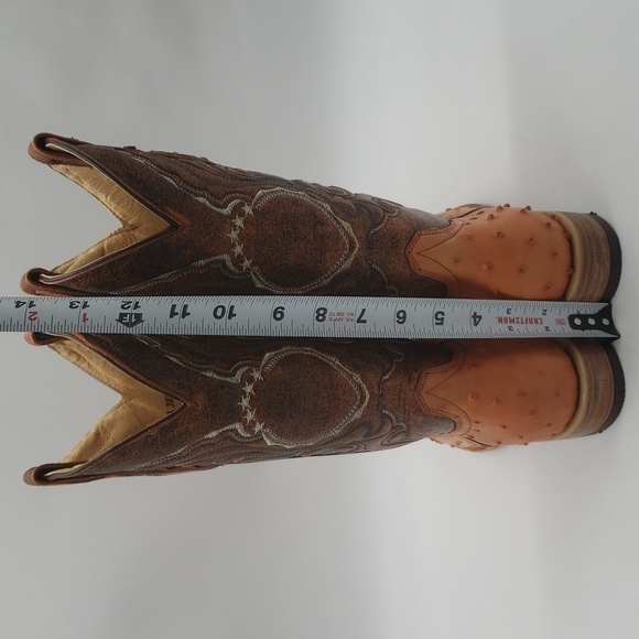 795- Handcrafted Women's Boots Genuine Leather Made In Mexico Size 7.5 - Picture 9 of 14